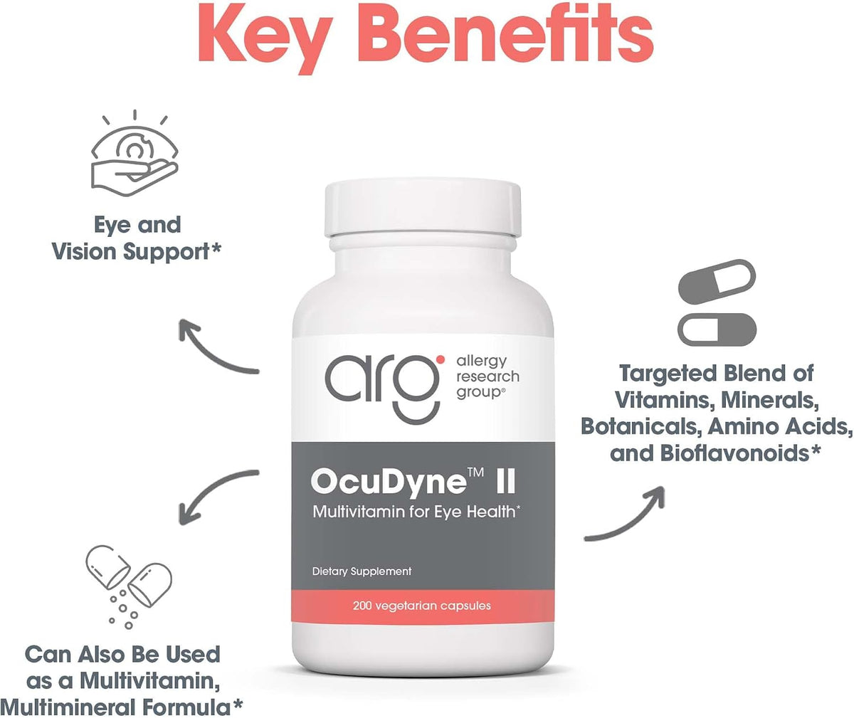 ARG OcuDyne II - Eye Health Supplement with Lutein & Zeaxanthin - görsel 4
