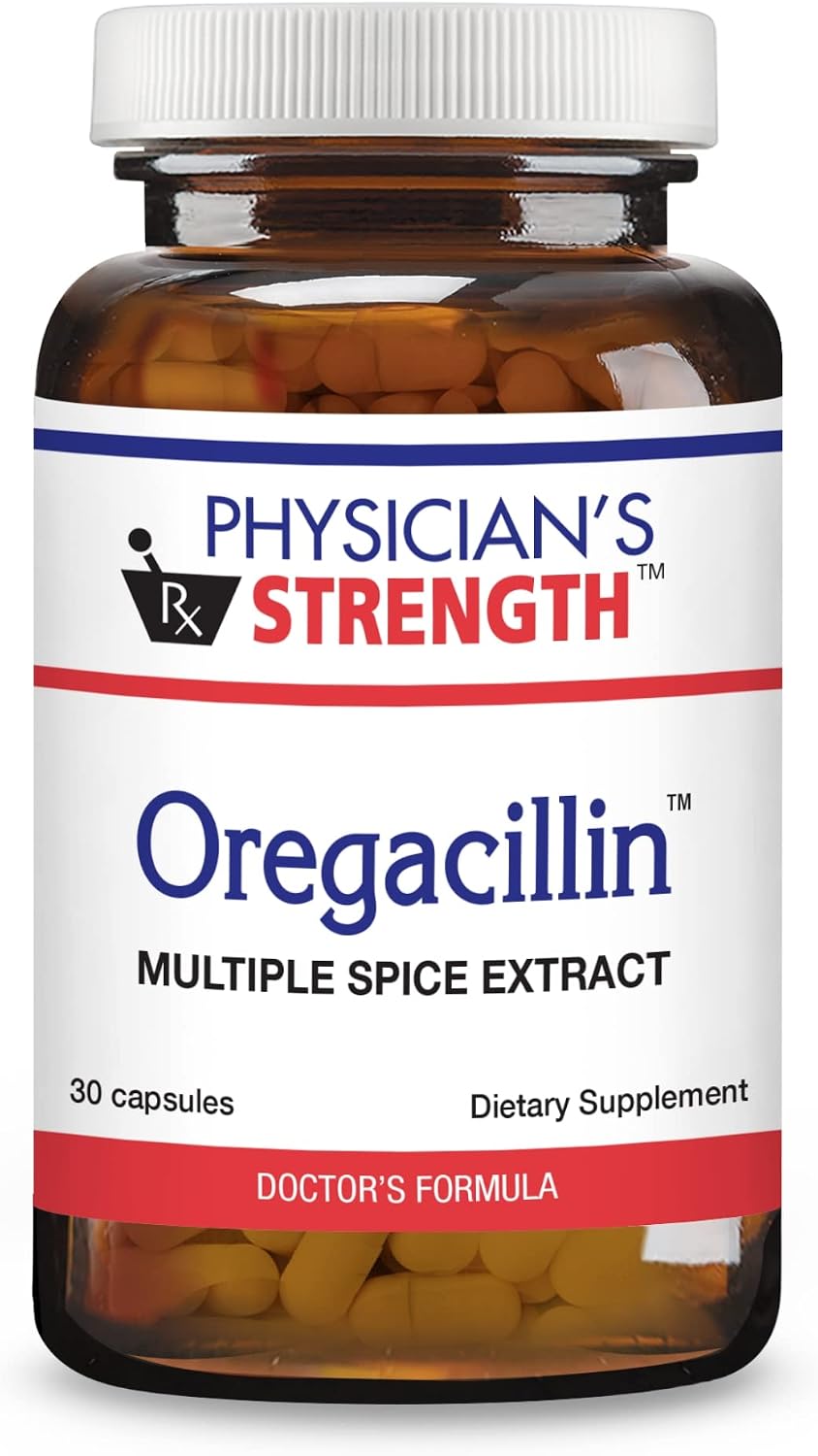 Physician's Strength Oregacillin - Multiple Spice Extract for Respiratory Support - 90 Capsules
