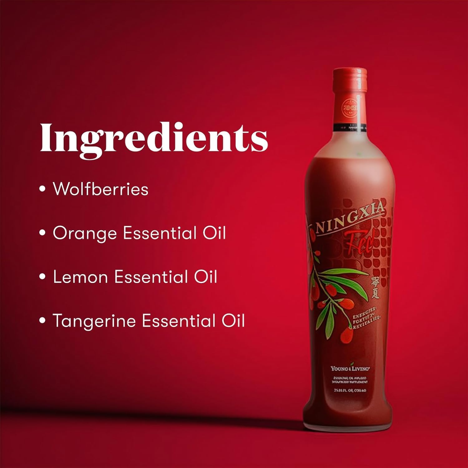 Young Living NingXia Red Antioxidant Beverage - Superfruit with Wolfberry, Blueberry & Pomegranate, 750 mL (2-Pack)