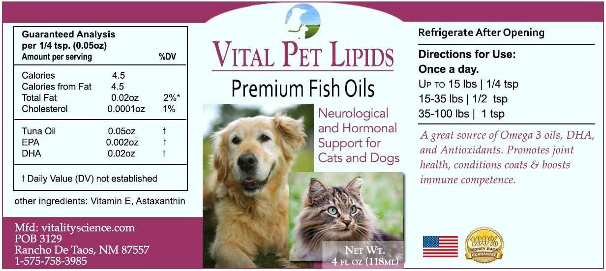 Vital Pet Lipids for Cats & Dogs 115 mL