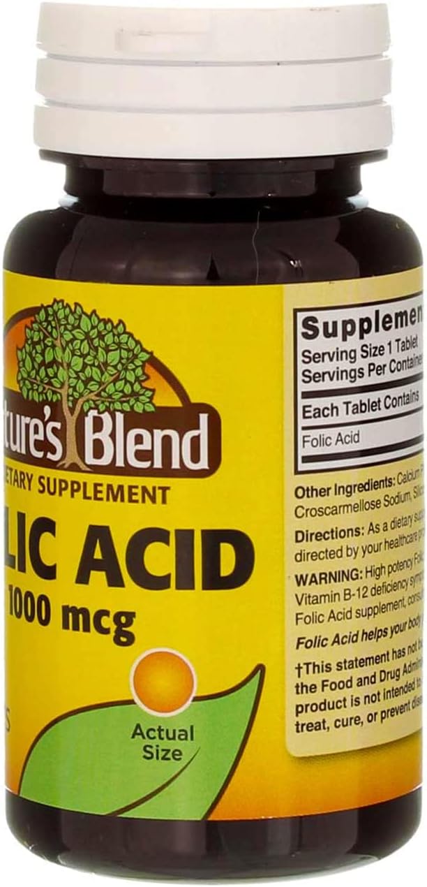 Swanson Folic Acid 1000 mcg - 100 Tablets