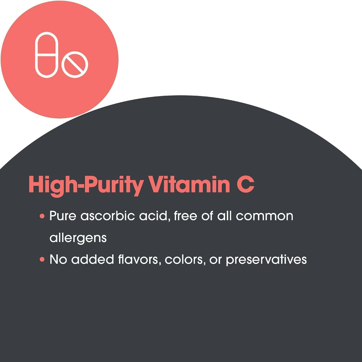 Allergy Research Group ARG Pure Vitamin C - Unbuffered Ascorbic Acid 2000 mg - 100 Capsules - görsel 5