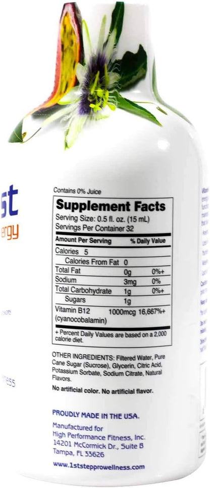 1st Step Liquid B-12 Tropical Blast – 473 mL