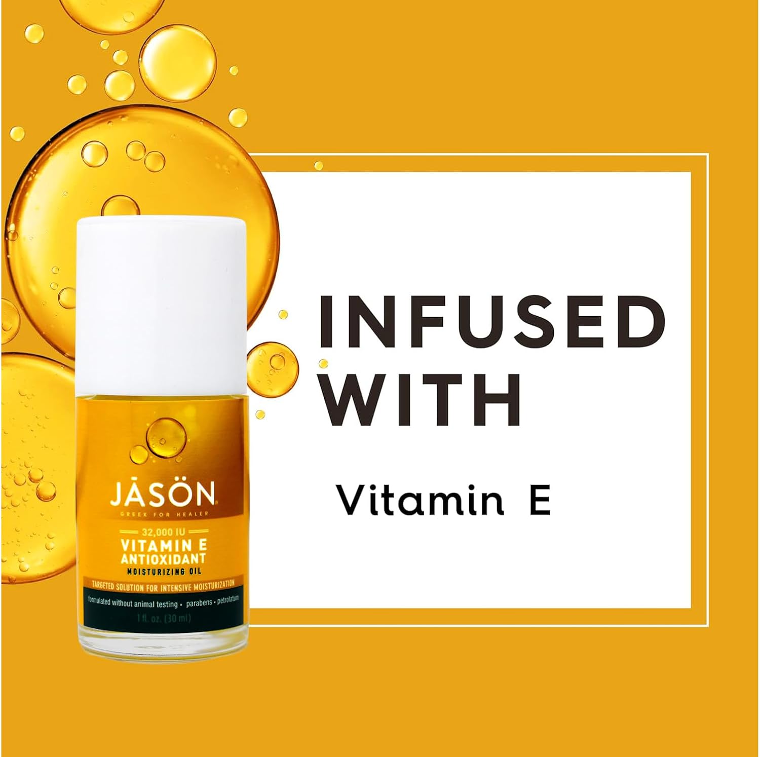 Jason Natural Vitamin E 32000 IU Oil with Wand, 32 ml