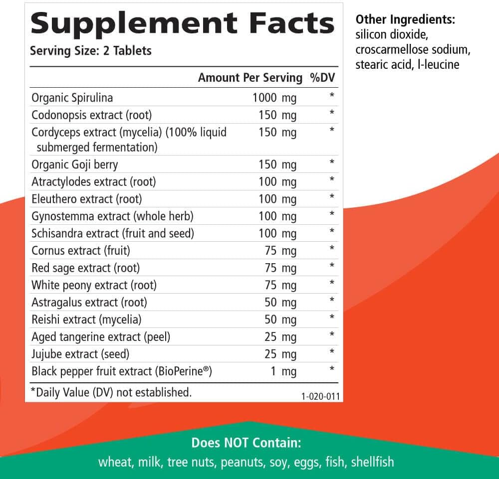 Energy Plus by Pure Essence - Caffeine-Free, All-Natural Herbal Energy and Focus Supplement - Smooth, No Jitters, No Crash - 120 Tablets