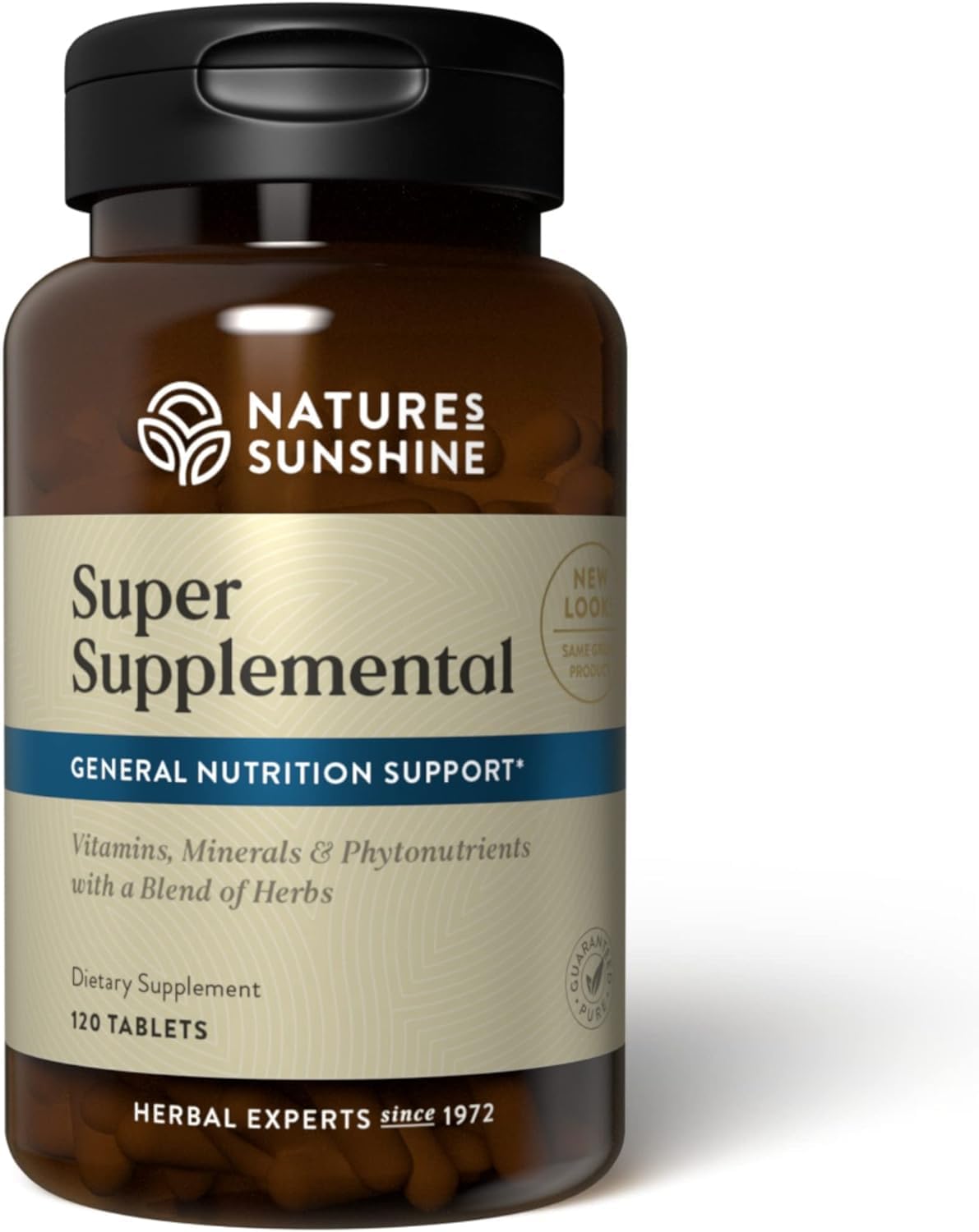 Nature's Sunshine Super Supplementary w/o Iron – Complete Multivitamin with Minerals, Herbs & Amino Acids