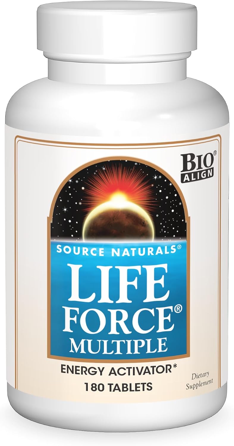 Source Naturals Life Force Multiple Daily Multivitamin – High Potency Essential Vitamins, Minerals, Antioxidants & Nutrients – Energy & Immune Support – 90 Tablets