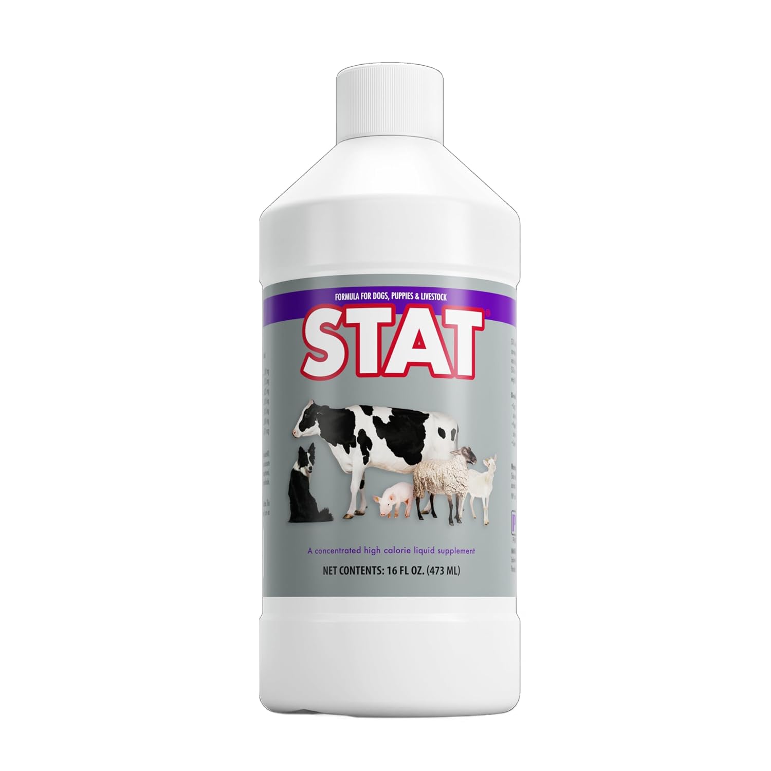 PRN Pharmacal STAT High-Calorie Nutritional Supplement for Dogs and Animals, Vanilla Flavour, 16 fl oz (473 mL)