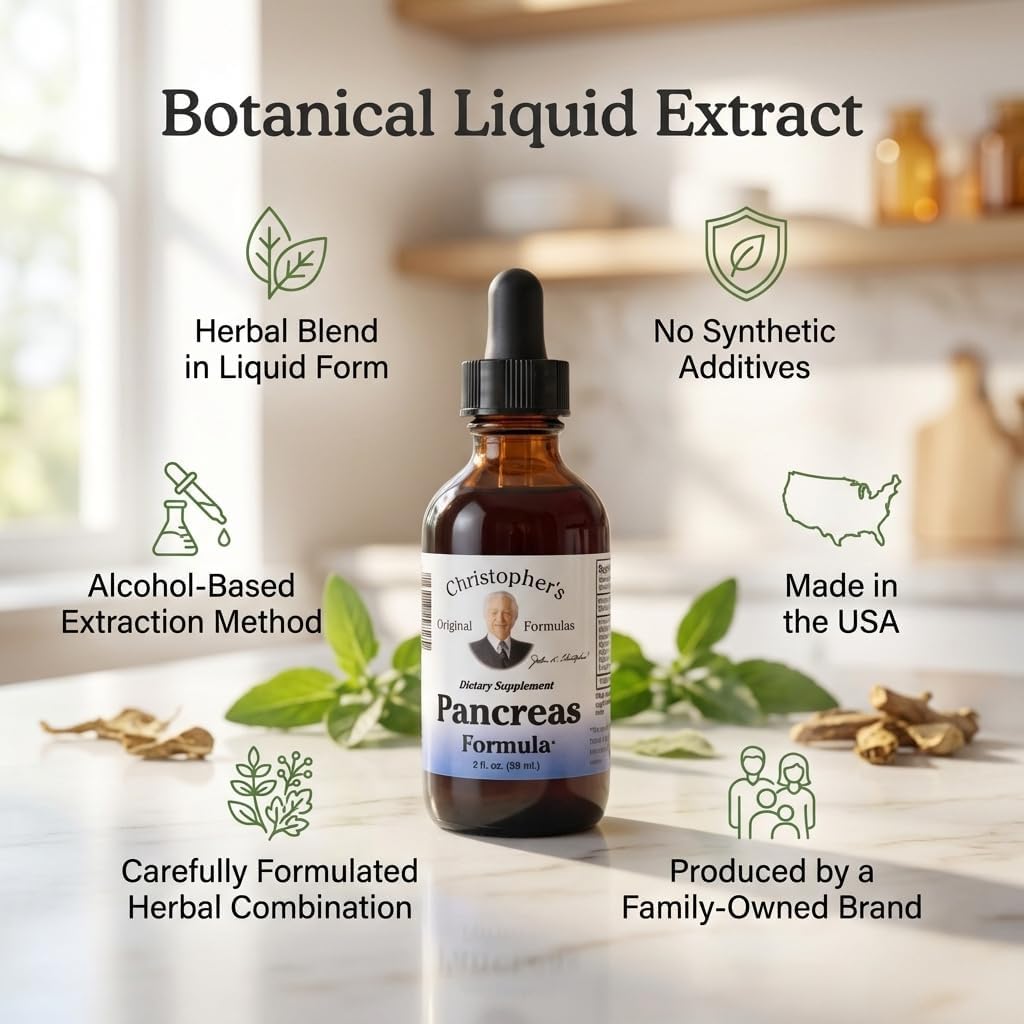 Christopher's Original Formulas Pancreas Formula Extract, 59 ml (2 fl oz)
