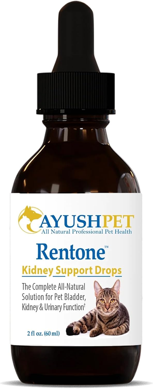 Ayush Pet Rentone Kidney Support for Dogs & Cats, Natural Herbal Drops, 60 mL - görsel 1
