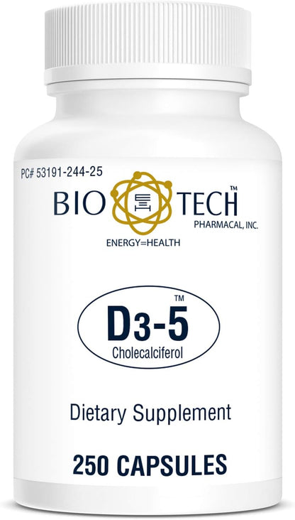 Bio-Tech Pharmacal Vitamin D3 5000 IU, 250 Capsules