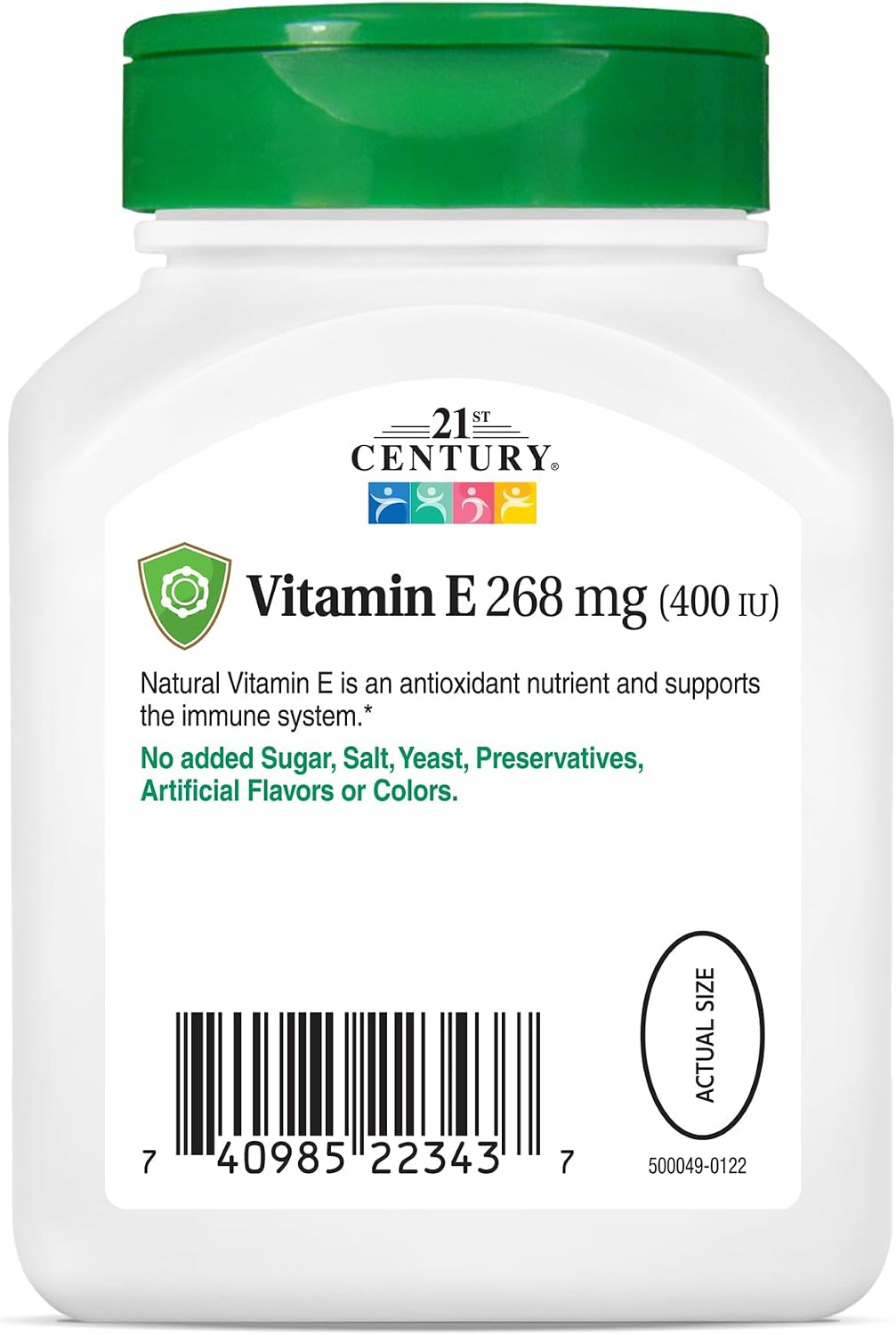 21st Century E 400 IU Natural (D-Alpha) Softgels, 110 Count