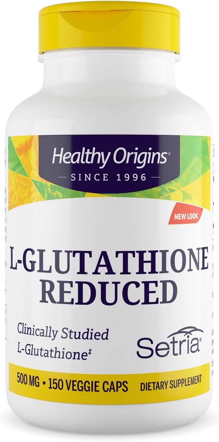 Healthy Origins Setria L-Glutathione 500 mg, 60 Veggie Capsules