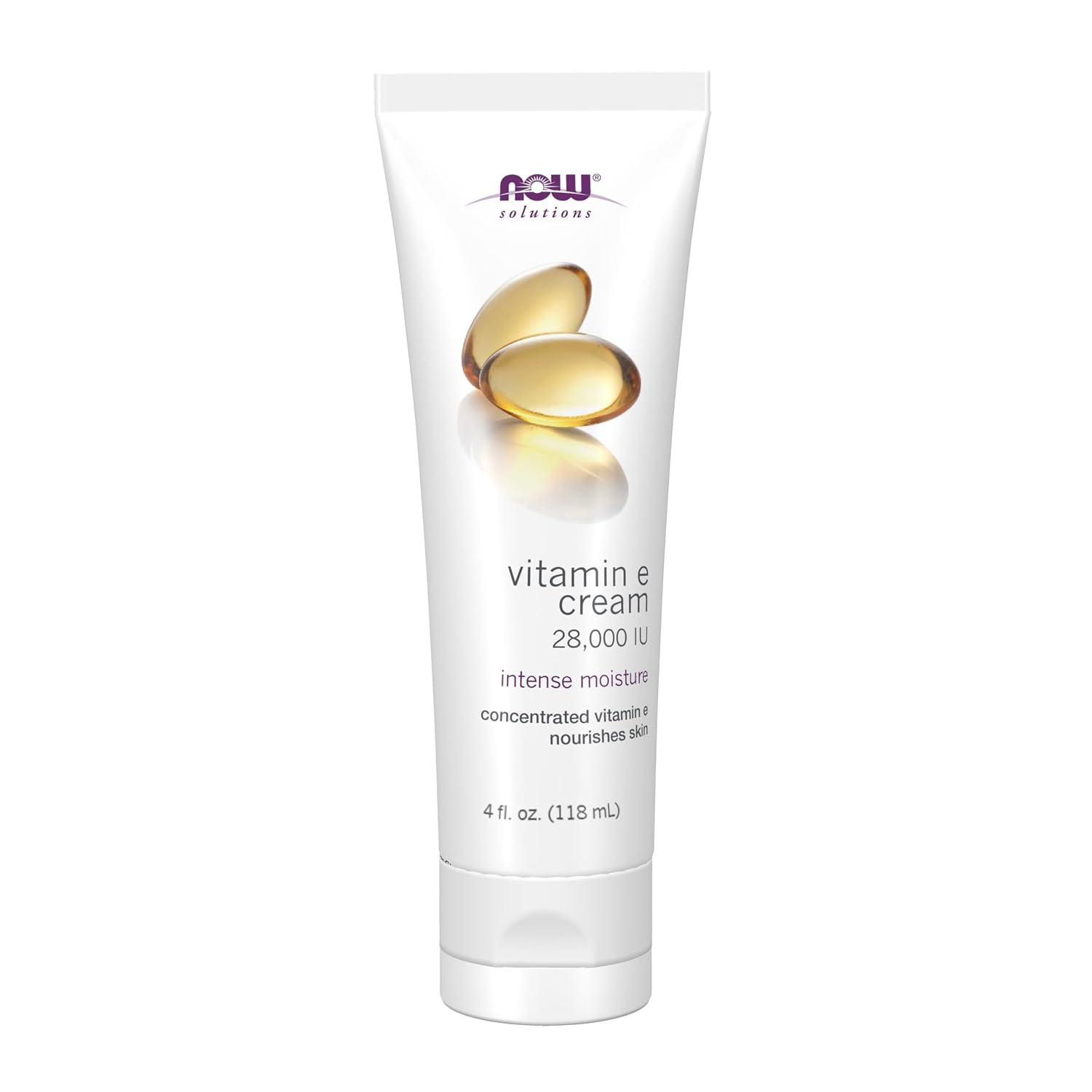 NOW Foods Solutions Vitamin E Cream, 28,000 IU, 4 oz (113 g)