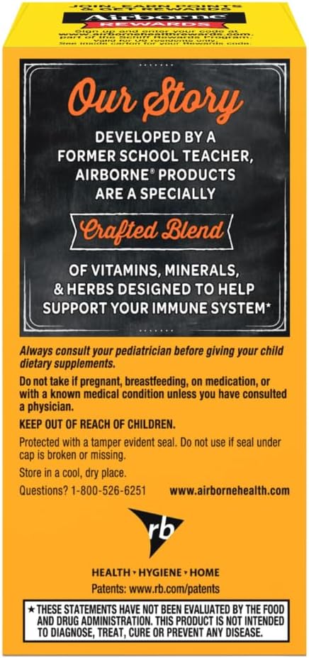 Airborne Vitamin C 1000mg Very Berry Chewable Tablets, 32 Count - görsel 2