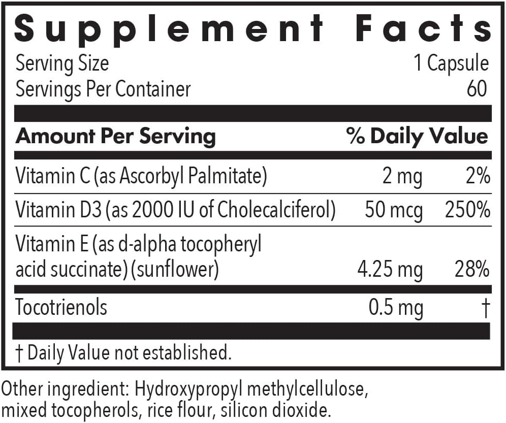 ARG Super D3 - Vitamin D3 Supplement with Vitamins C and E - 60 Capsules - görsel 2