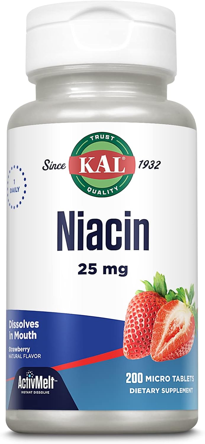 KAL Niacinamide 250 mg Tablets, 100 Count