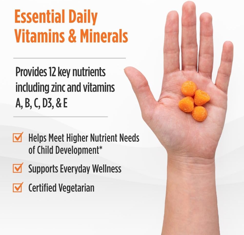 Nordic Naturals Nordic Berries, Cherry Berry – 120 Gummy Berries – Children's Multivitamin for Ages 3+