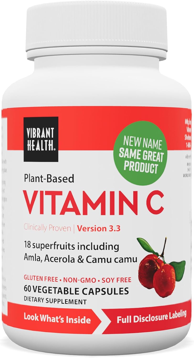 Vibrant Health Super Natural C, 120 mg / 1600 ORAC, Capsules, 60 Capsules