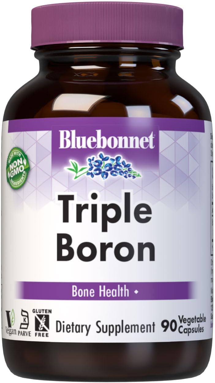 Bluebonnet Triple Boron 3 mg - Trace Mineral for Bone Health