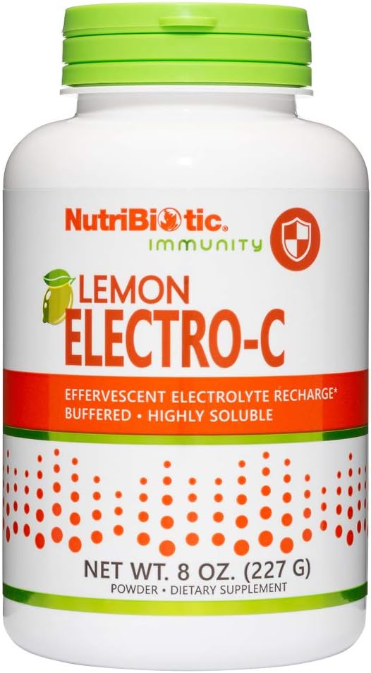 NutriBiotic Lemon Electro-C, Vitamin C & Electrolyte Powder - 227 g