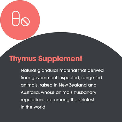 ARG Thymus by Allergy Research Group - Freeze-Dried Bovine Thymus Extract, 75 Vegetarian Capsules
