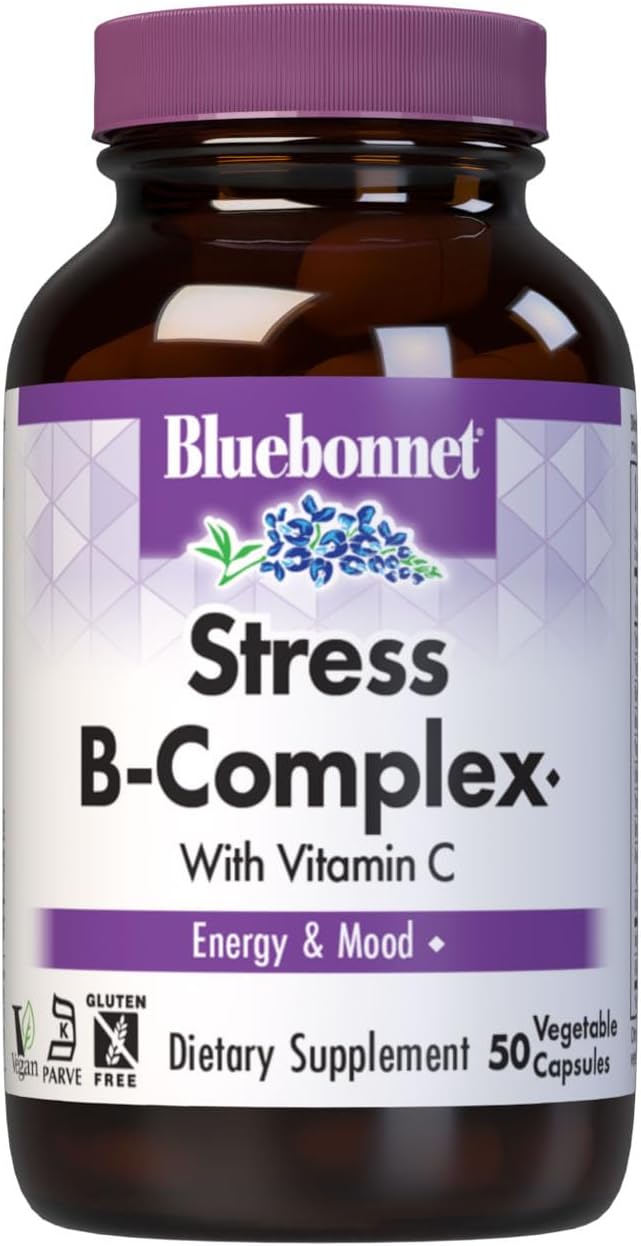 Bluebonnet Vitamin B Complex - Full Spectrum B Vitamins - 100 Vegetable Capsules
