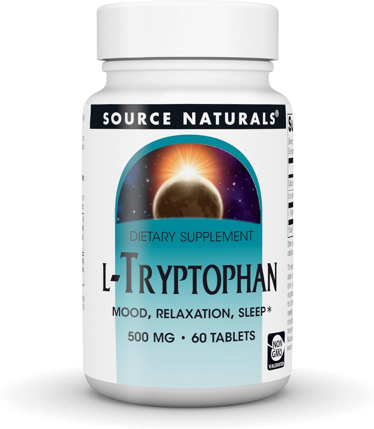 Source Naturals L-Tryptophan 500 mg - 60 Tablets
