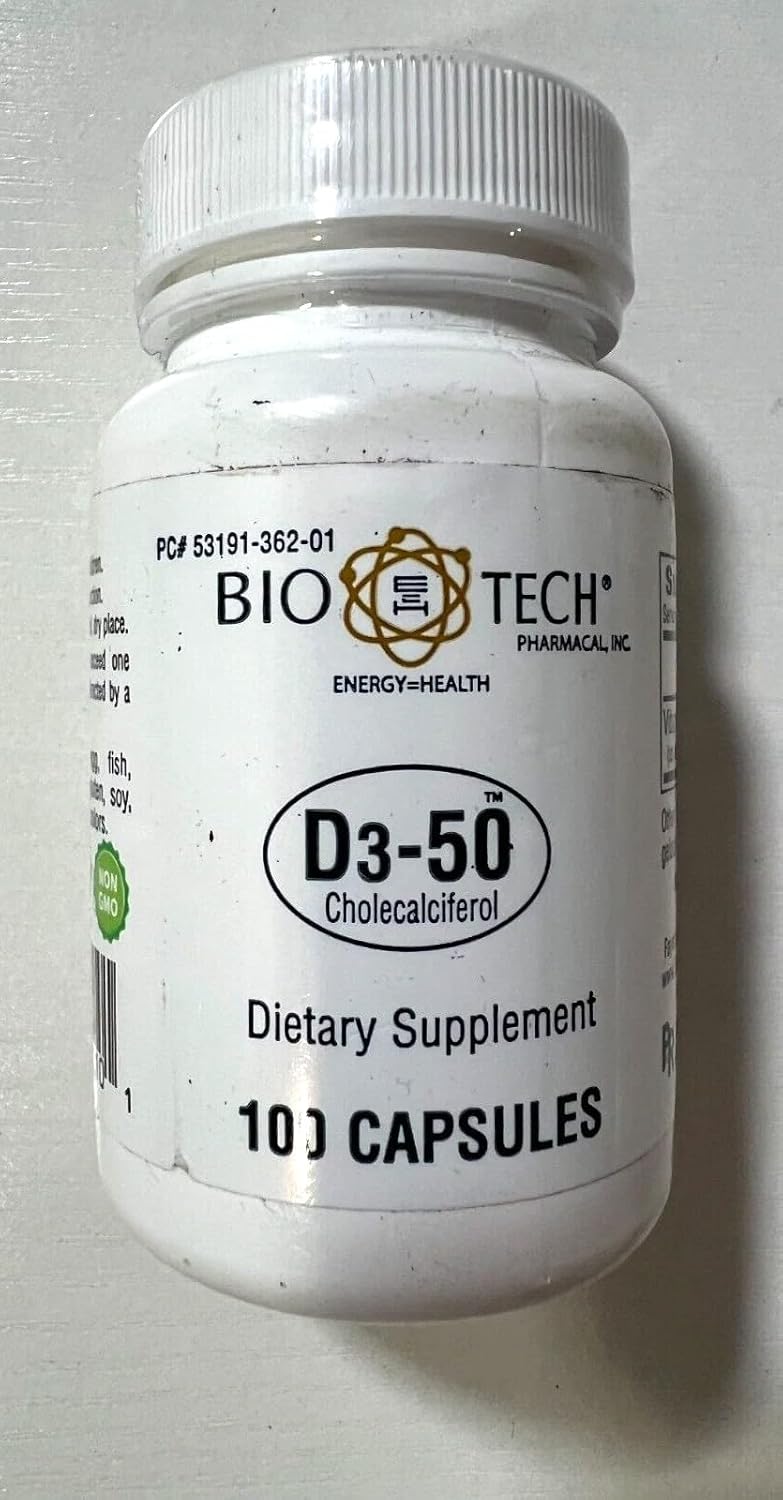 D3-50 100 Capsules BIO-TECH by Choice One