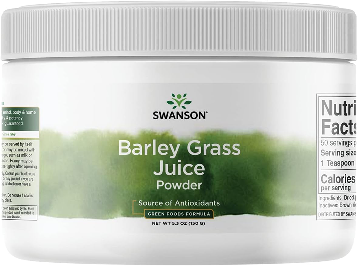 Swanson GRN Barley Grass Juice Powder, 150 g