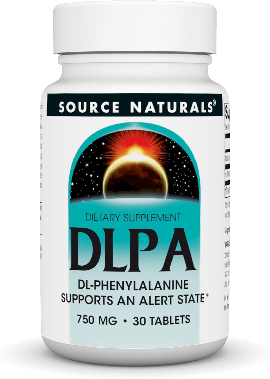 Source Naturals DLPA DL-Phenylalanine - 750 mg - 60 Tablets