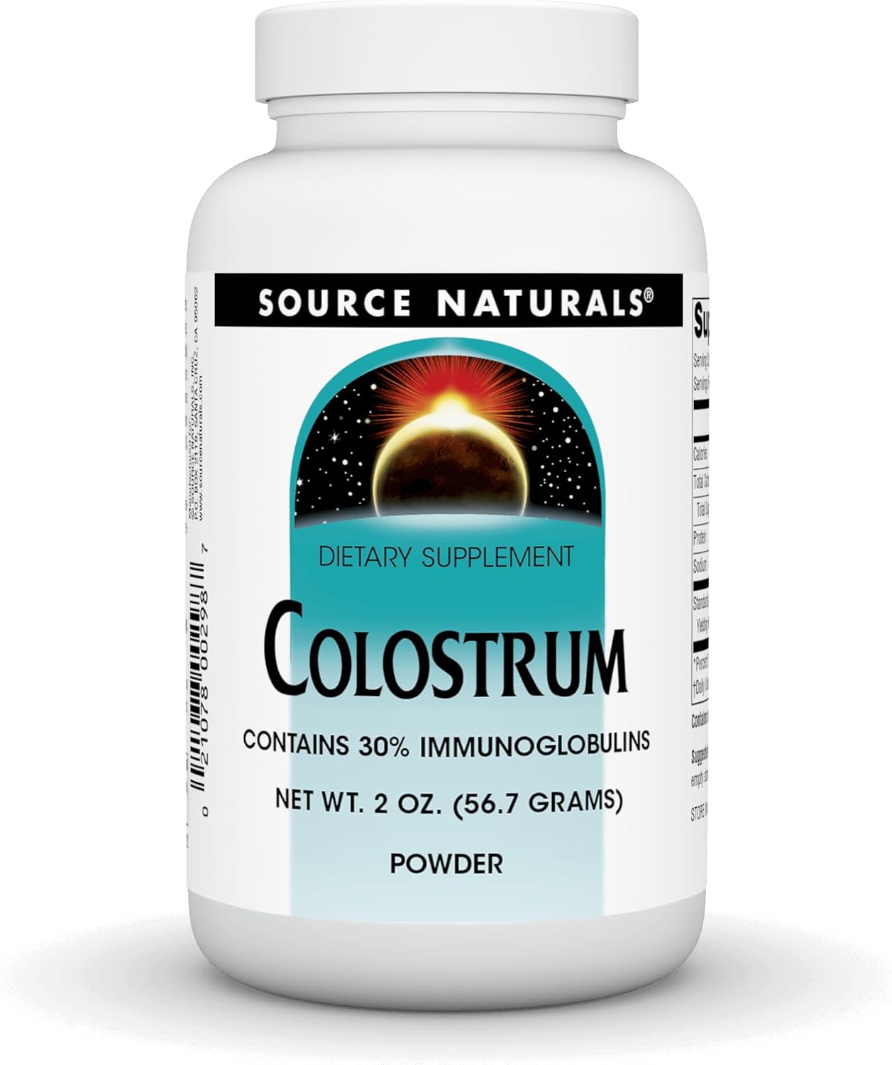 Source Naturals Colostrum – 30% Immunoglobulins, 57 g Powder