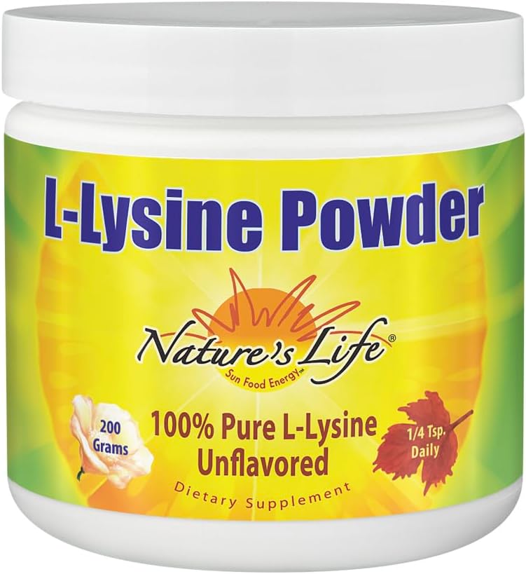 Nature's Life L-Lysine Powder | Immune & Skin Support | 460 Servings