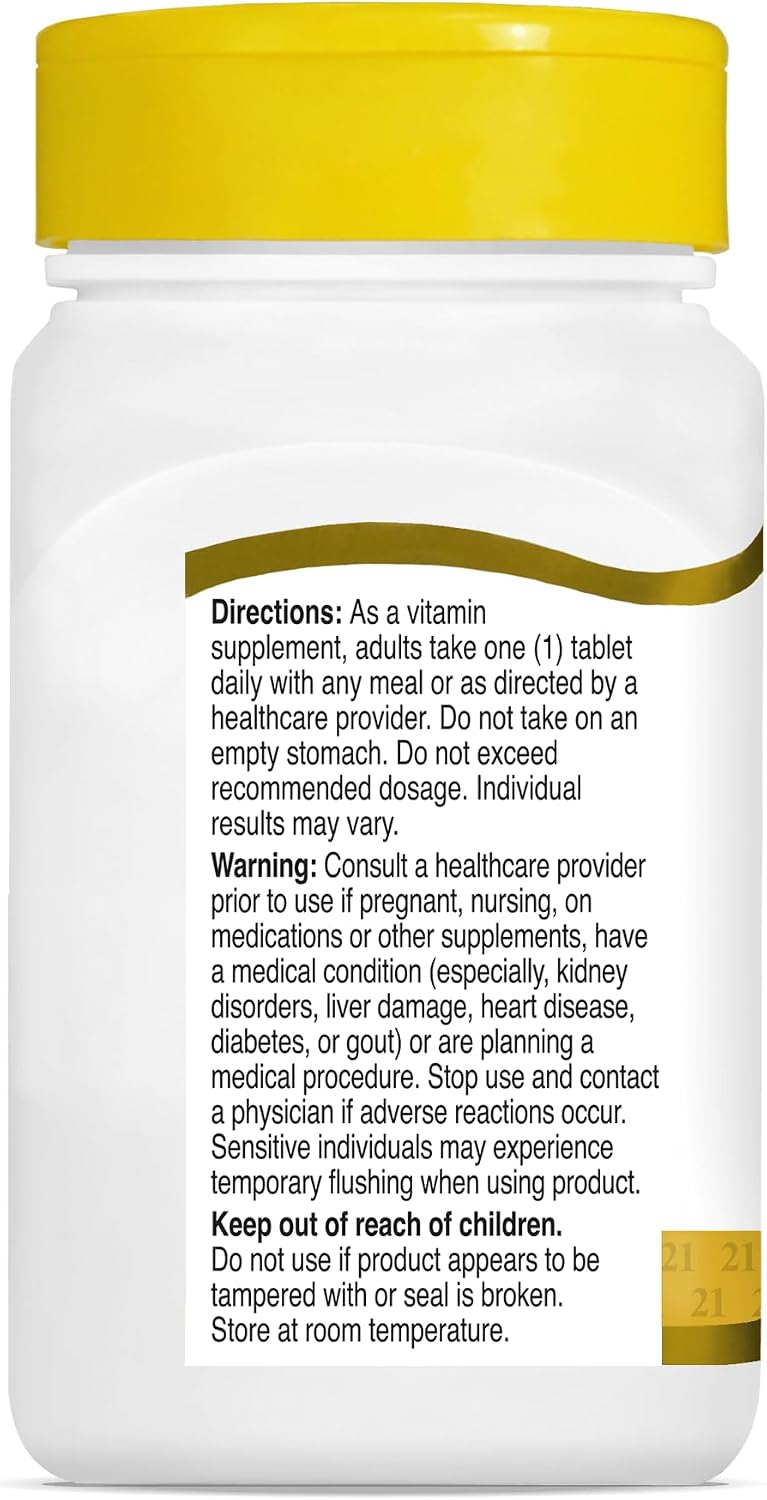 21st Century Niacin 100 mg Tablets, 110 Count - görsel 2