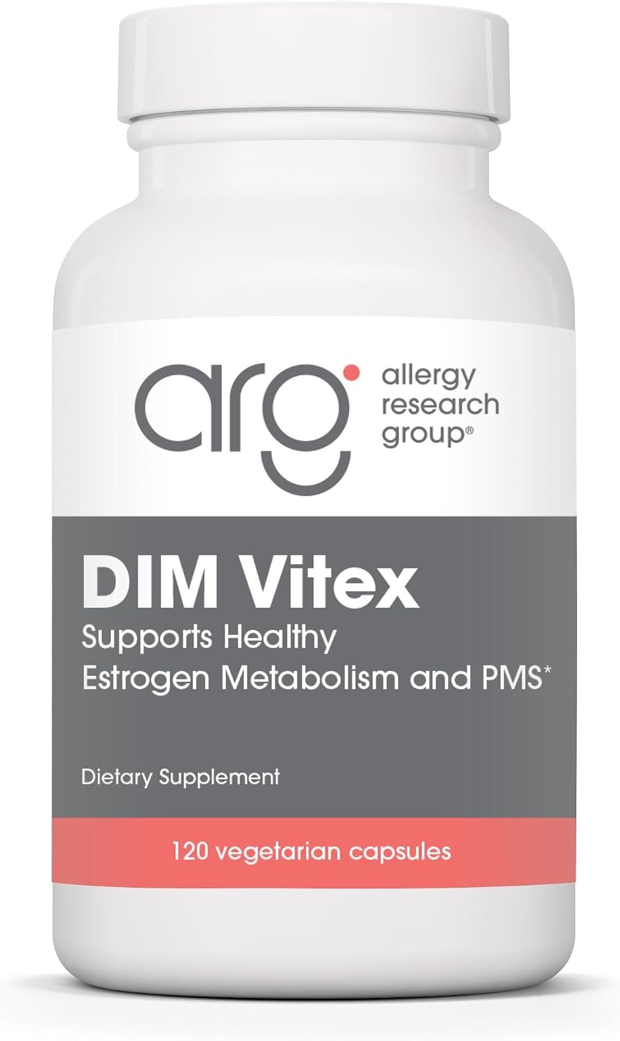 Allergy Research Group DIM Vitex - Supports Oestrogen Metabolism - DIM with NAC and Vitamin B & Magnesium - 60 Servings (120 Capsules)