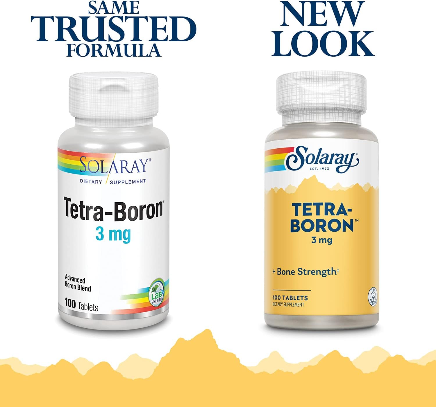 Solaray Tetra Boron 3 mg Tablets, 100 Count