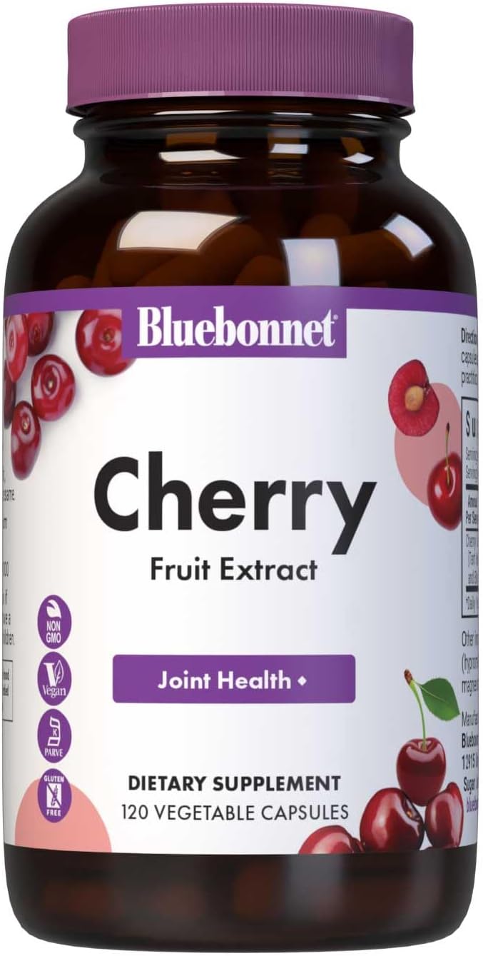 BlueBonnet Super Fruit Cherry Fruit Extract Supplement – 1000 mg, 120 Vegetable Capsules