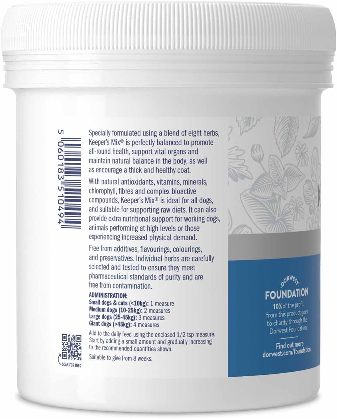Dorwest Keeper's Mix Herbal Supplement for Dogs & Cats