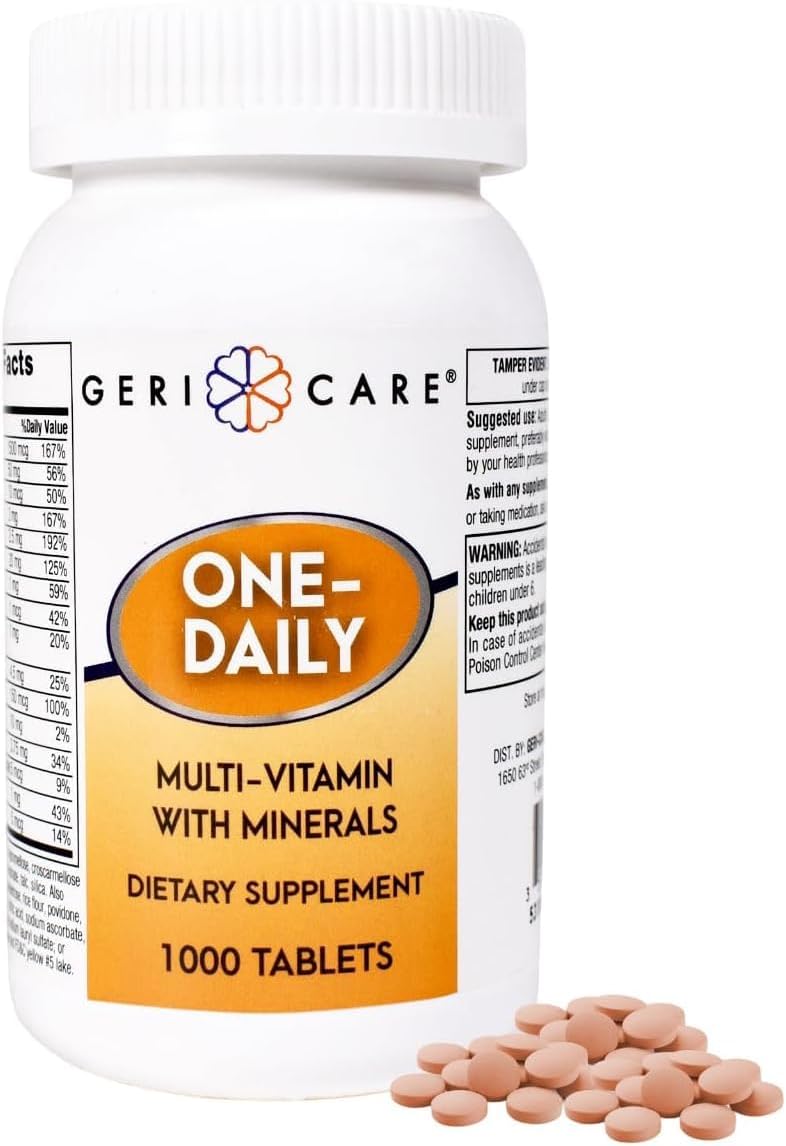 GeriCare One-Daily Multivitamins with Minerals for Men & Women (100 Tablets)