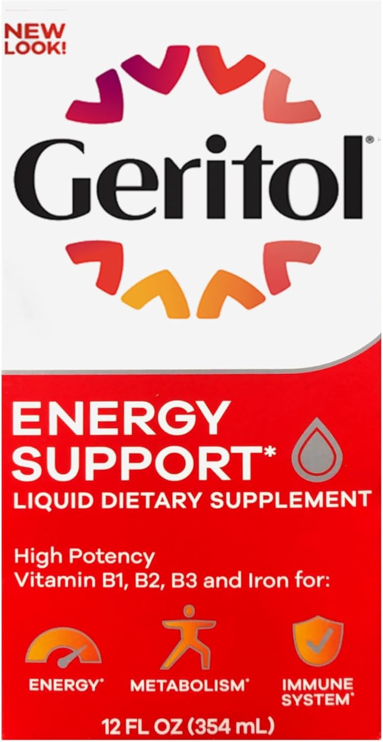 Geritol Liquid Supplement, B-Vitamins & Iron, 355 mL