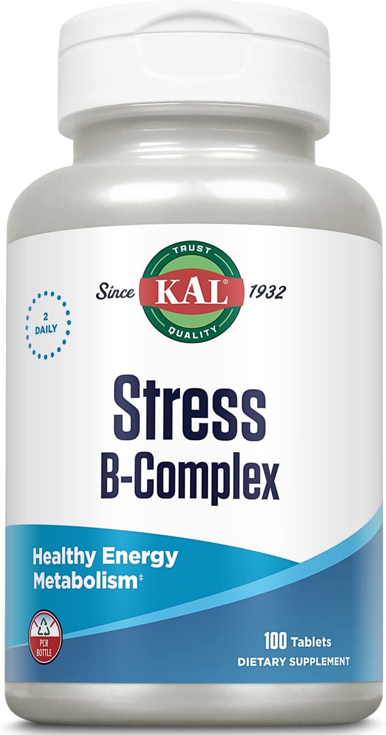 KAL Stress B Complex – B Vitamin Supplement for Energy, Stress and Immune Support