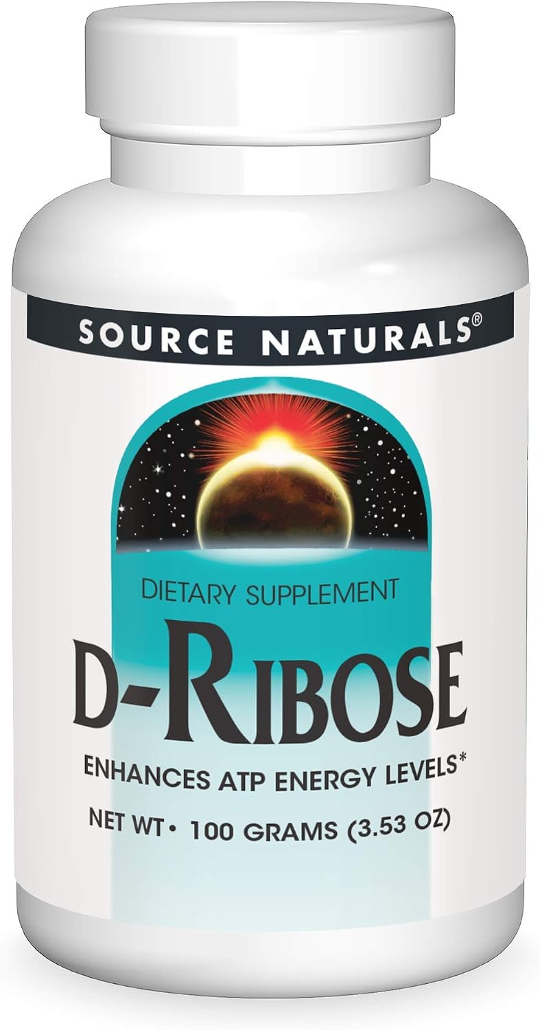 Source Naturals D-Ribose Powder, ATP Energy Support, 100 g