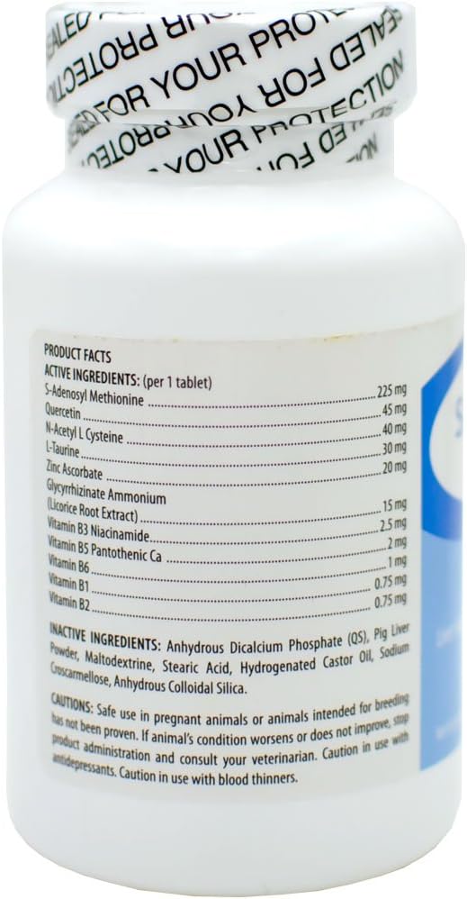 SAMeLQ (S-Adenosyl) Chewable Tablets for Dogs and Cats, 225 mg, 30 Count