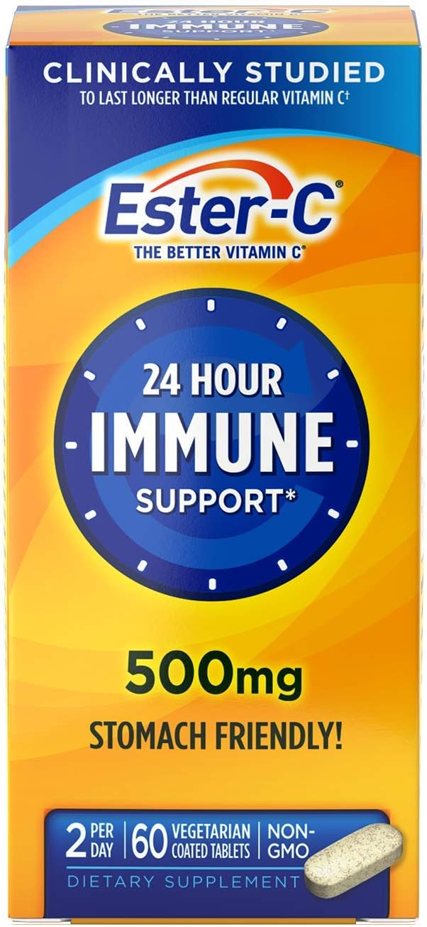 Ester-C Vitamin C 500 mg Tablets, 60 Count