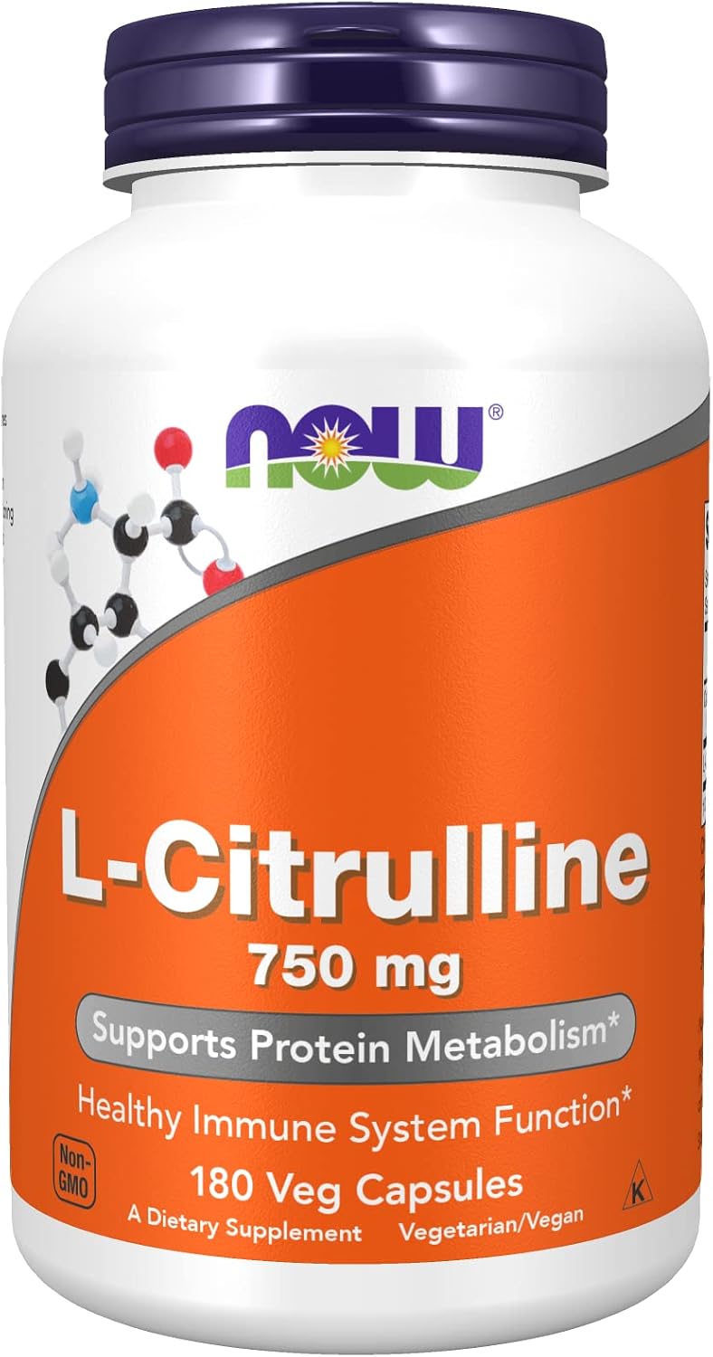 NOW Foods L-Citrulline 750 mg – 180 Capsules