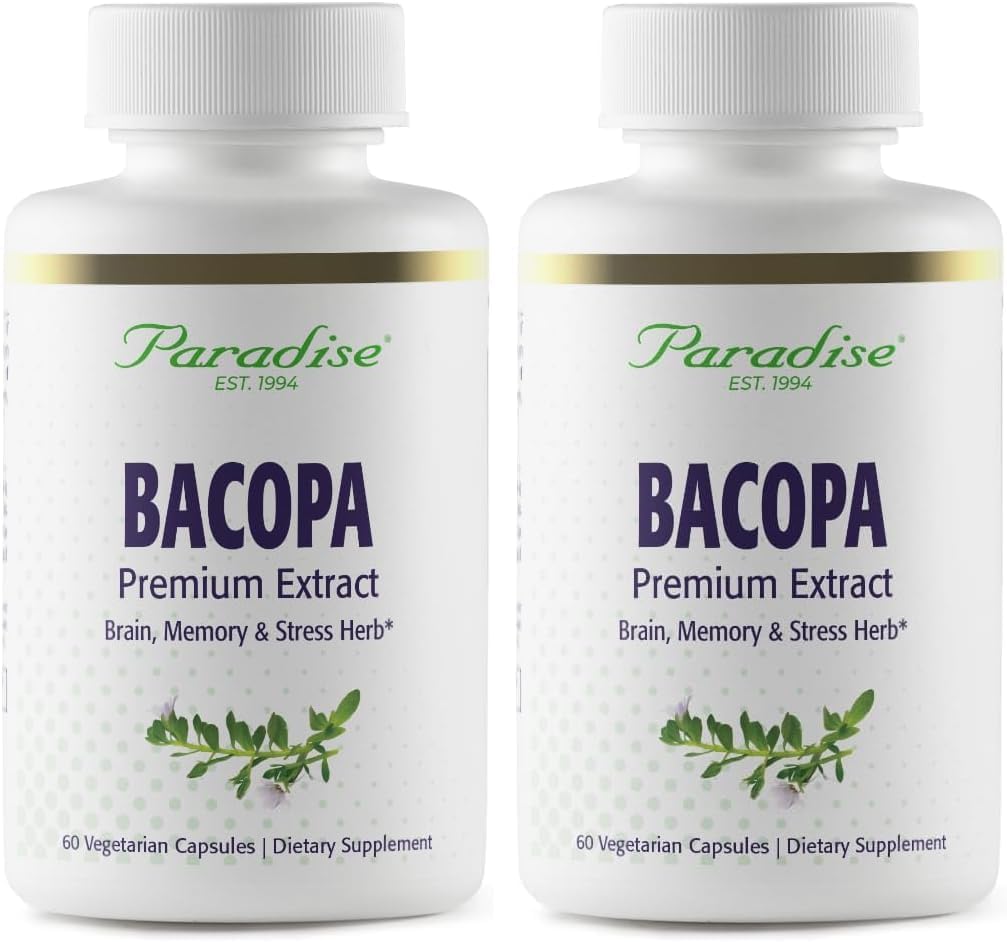 Paradise Herbs Bacopa Extract, 60 Capsules
