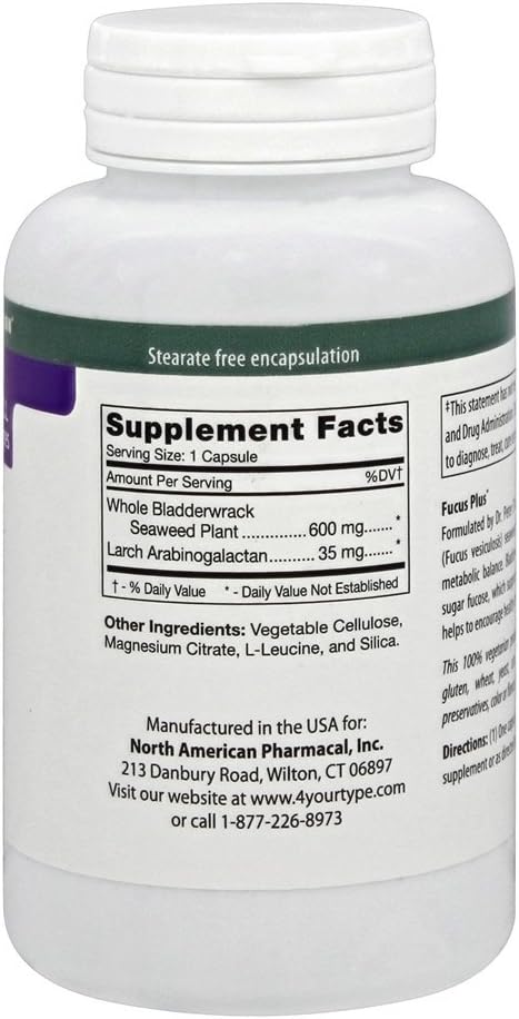 D'Adamo - Fucus Plus, 60 Vegetarian Capsules