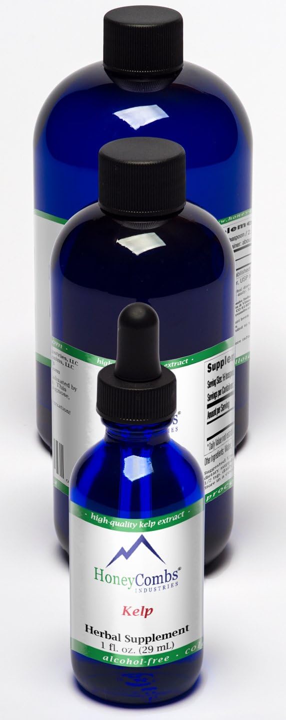 Kelp Iodine Liquid Drops | Sea Kelp Extract with Selenium & Zinc | Vegan Liquid Drops for Daily Wellness