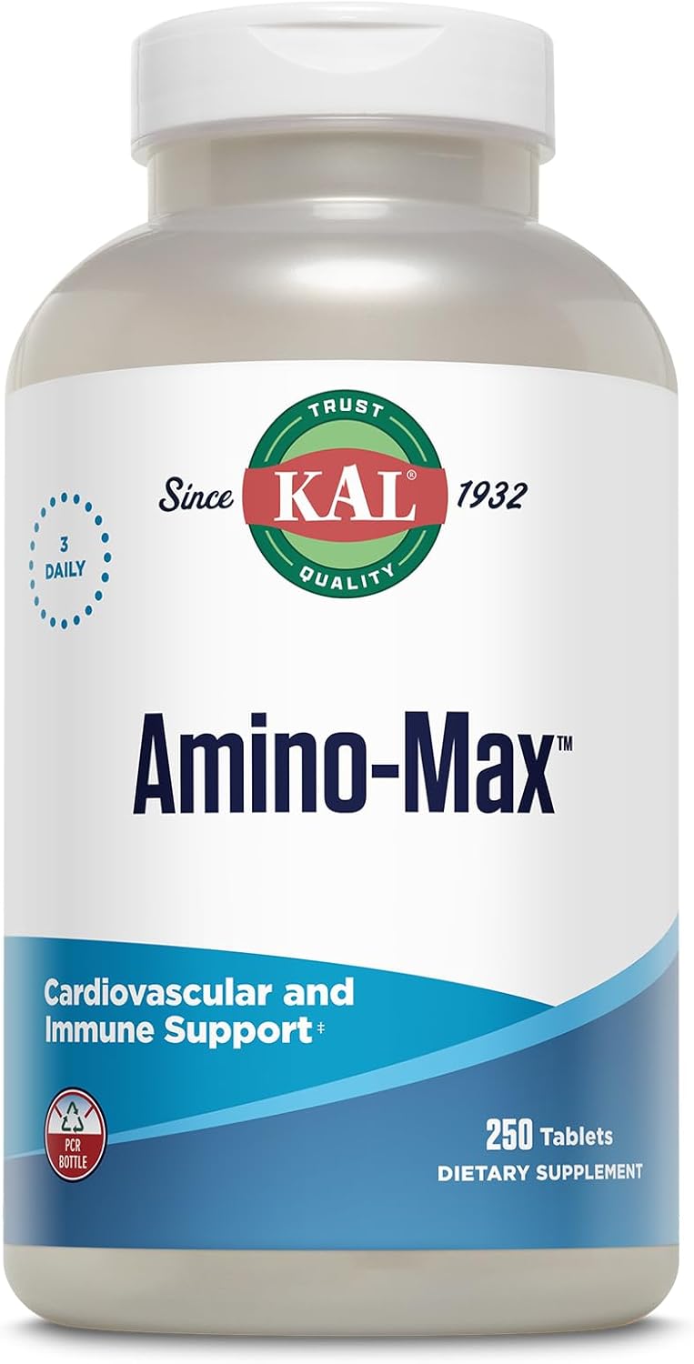 KAL Amino Max, Amino Acids & Multi-Mineral Complex with Chelated Minerals, 250 Tablets