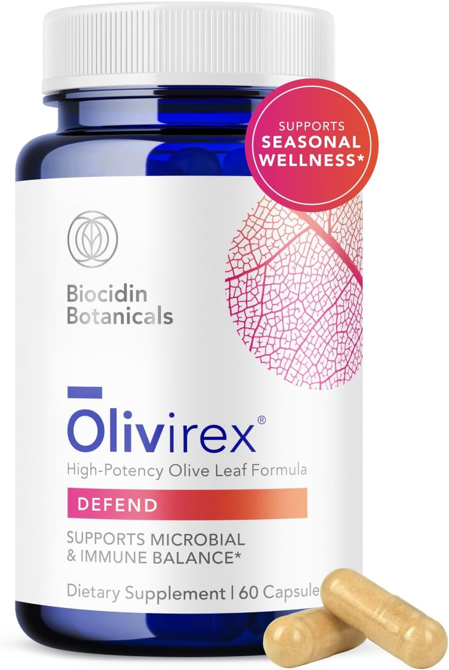 Biocidin Olivirex - High-Potency Olive Leaf Extract Capsules - görsel 1